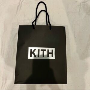 Kith Black Tote Bag with Silver Logo